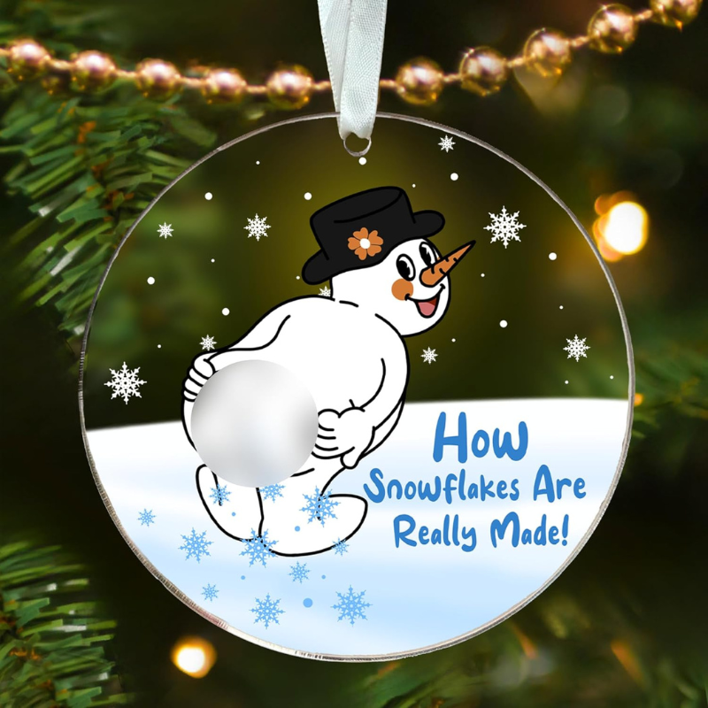 Funny Snowman Ornament