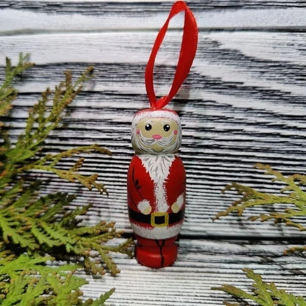 Naughty Santa Ornament