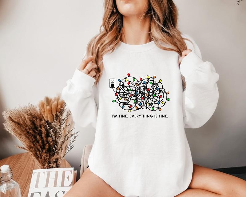 Everything is Fine Christmas Sweater