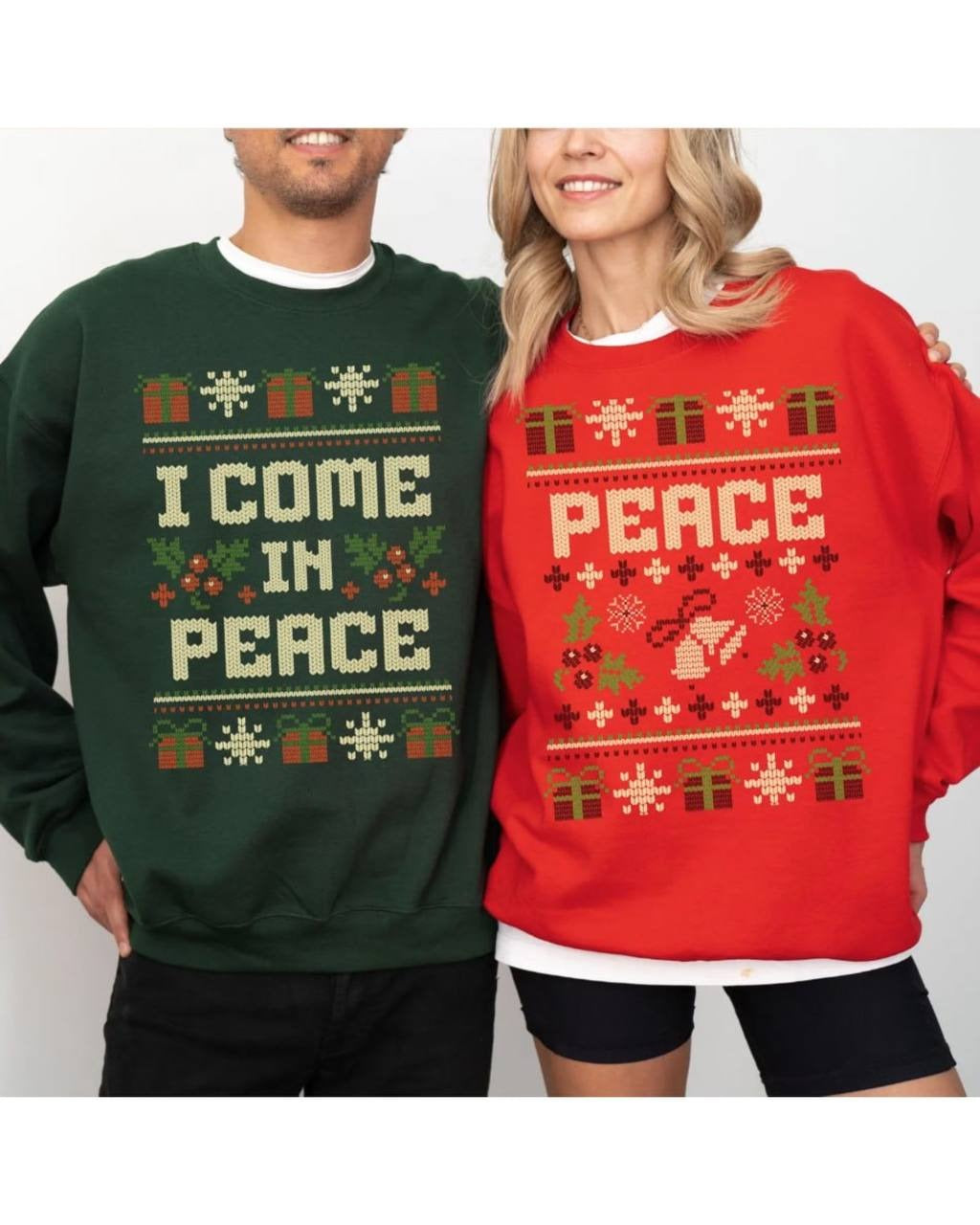 I Come in Peace Couples Sweatshirt