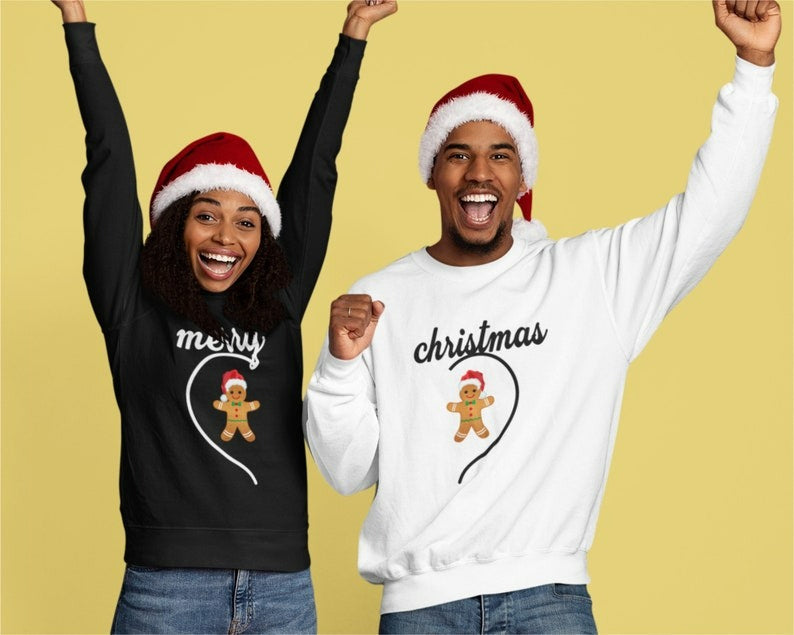 Funny Christmas Couple Sweatshirts Sets