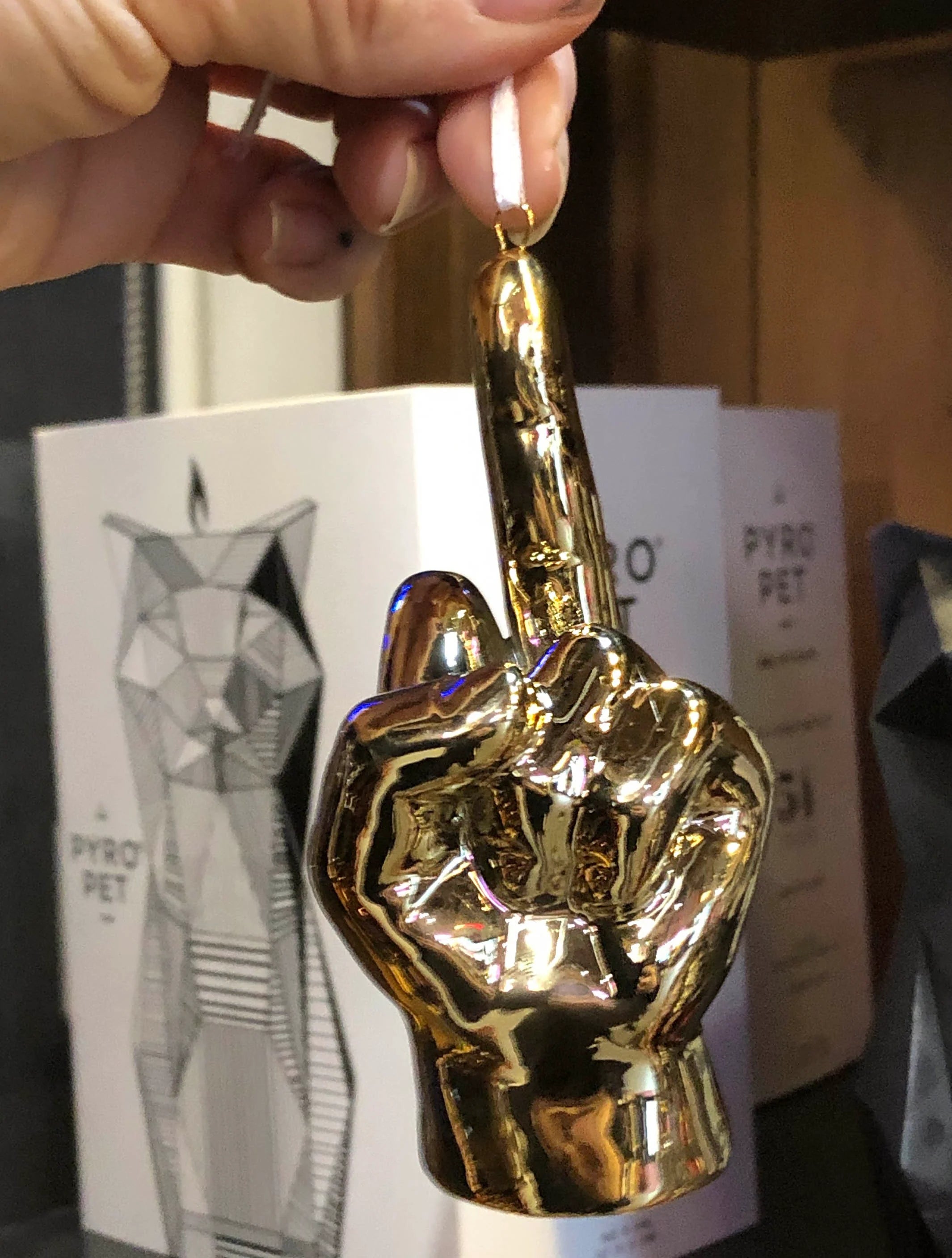 Holiday Middle Finger Ornament