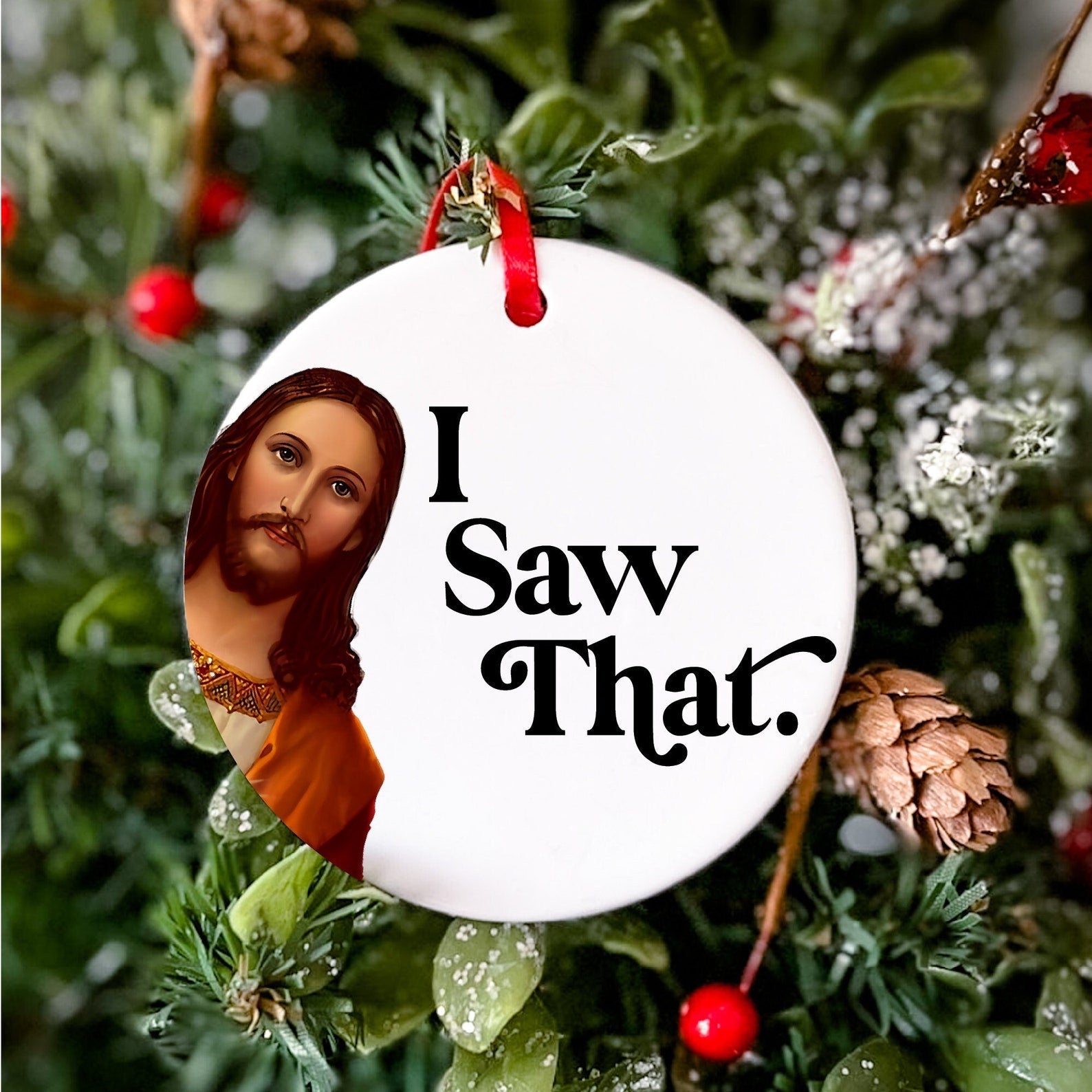 Funny Jesus Ornament