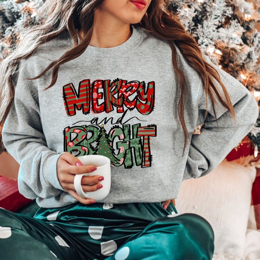 Merry and Bright Christmas Sweater