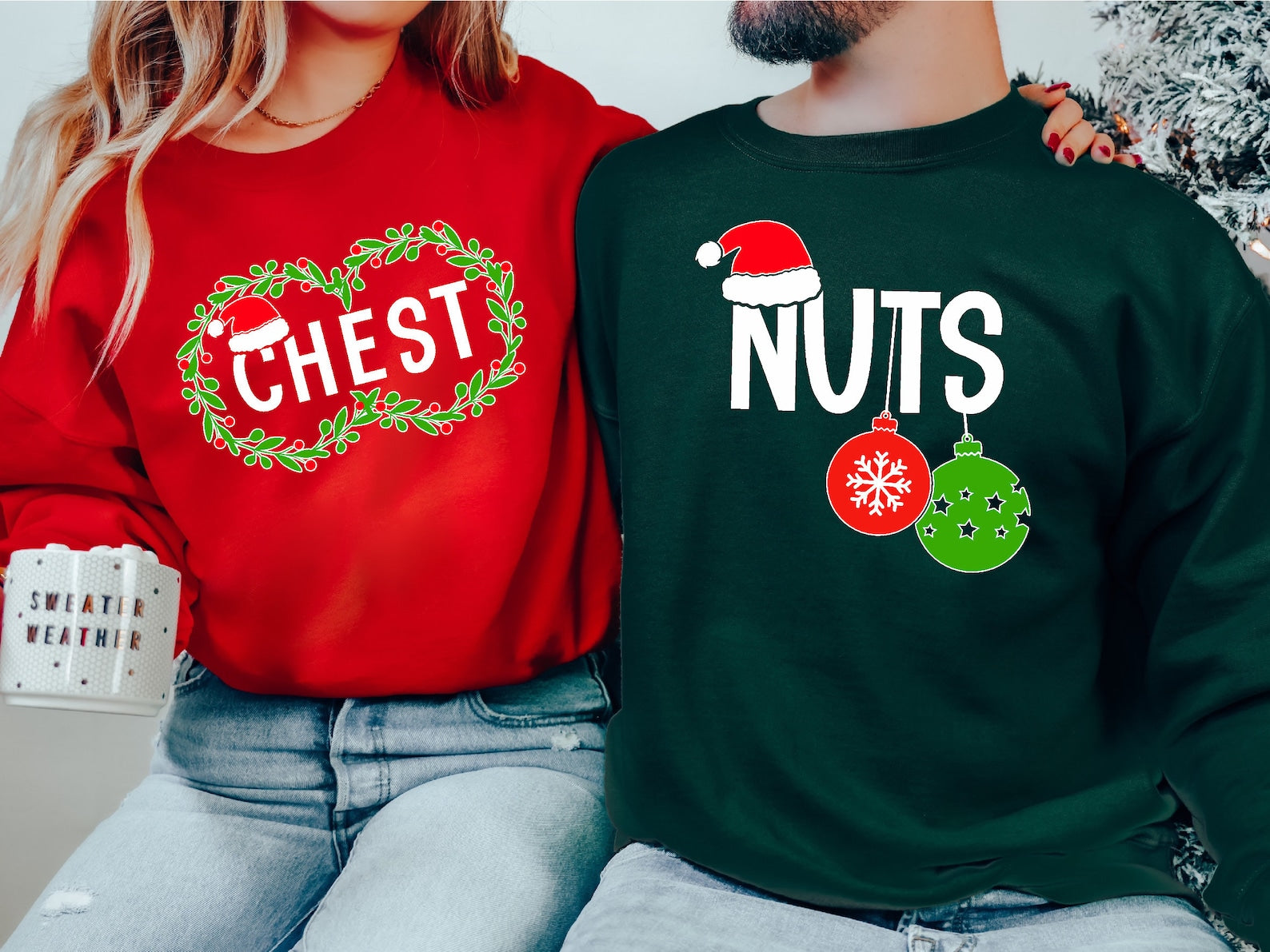 Chest Nuts Couples Sweatshirts