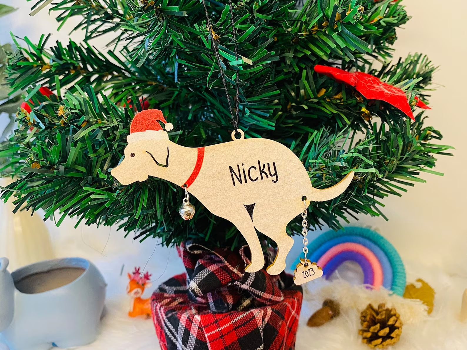 Custom Pooping Dog Ornament