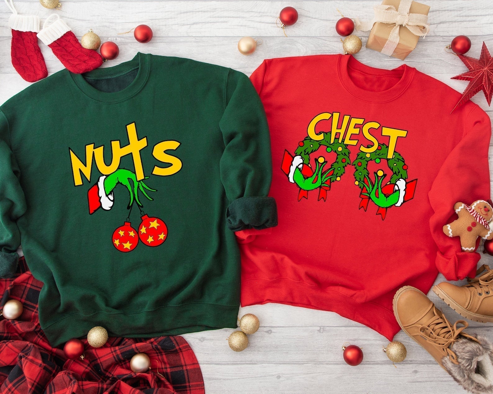 Chest Nuts Couples Sweater Set