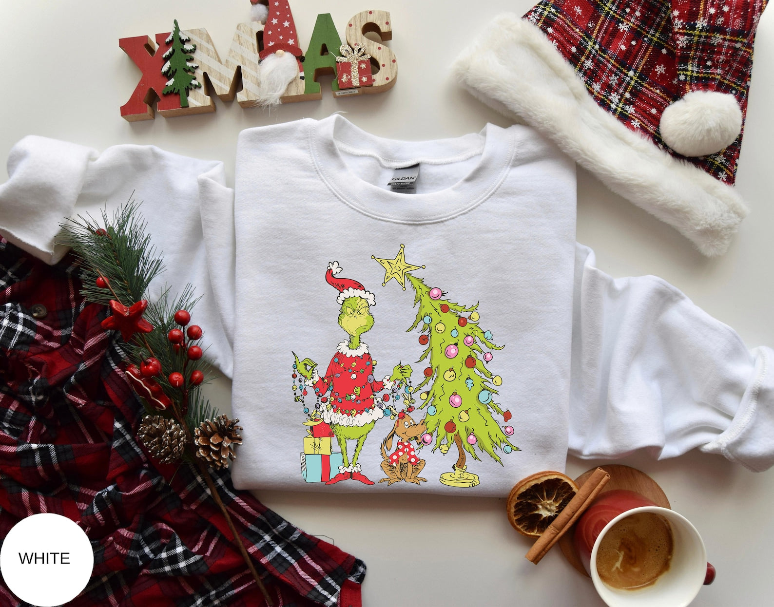 Grinch Christmas Tree Sweater