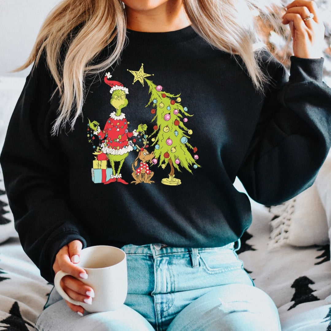 Grinch Christmas Tree Sweater