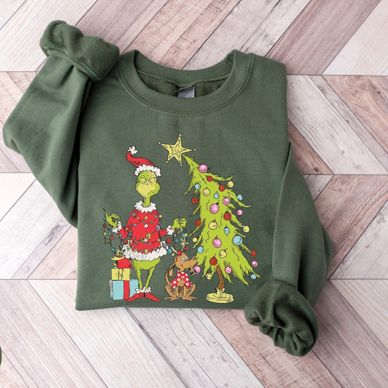 Grinch Christmas Tree Sweater