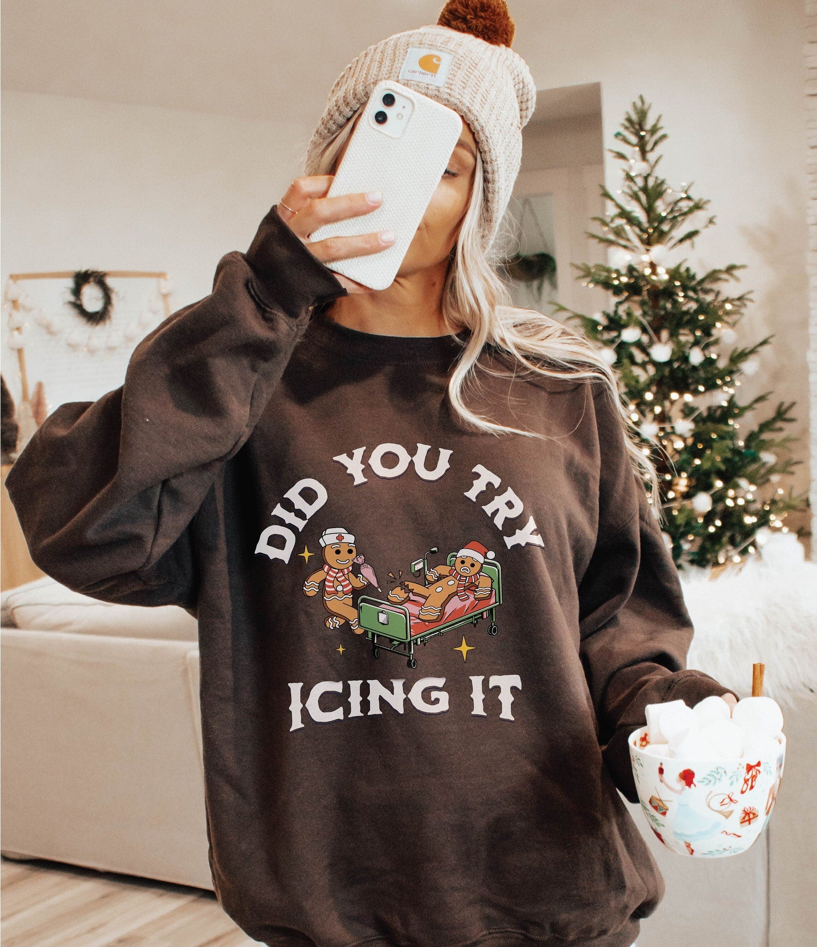 Did You Try Icing It Christmas Sweatshirt