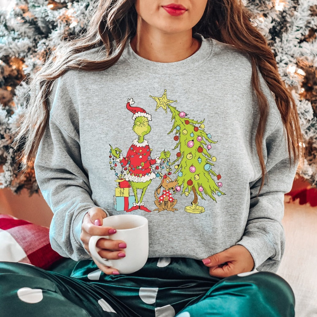 Grinch Christmas Tree Sweater