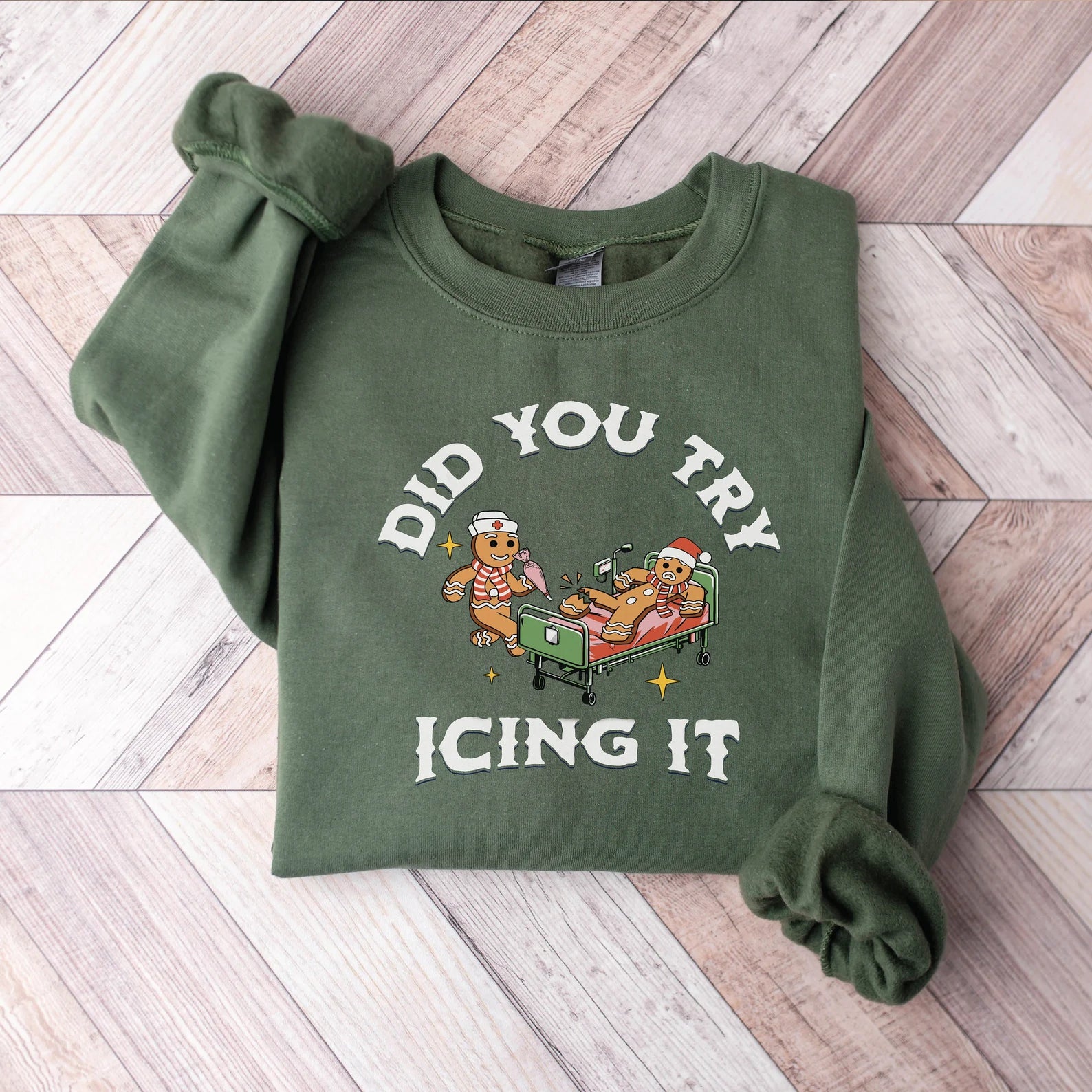 Did You Try Icing It Christmas Sweatshirt