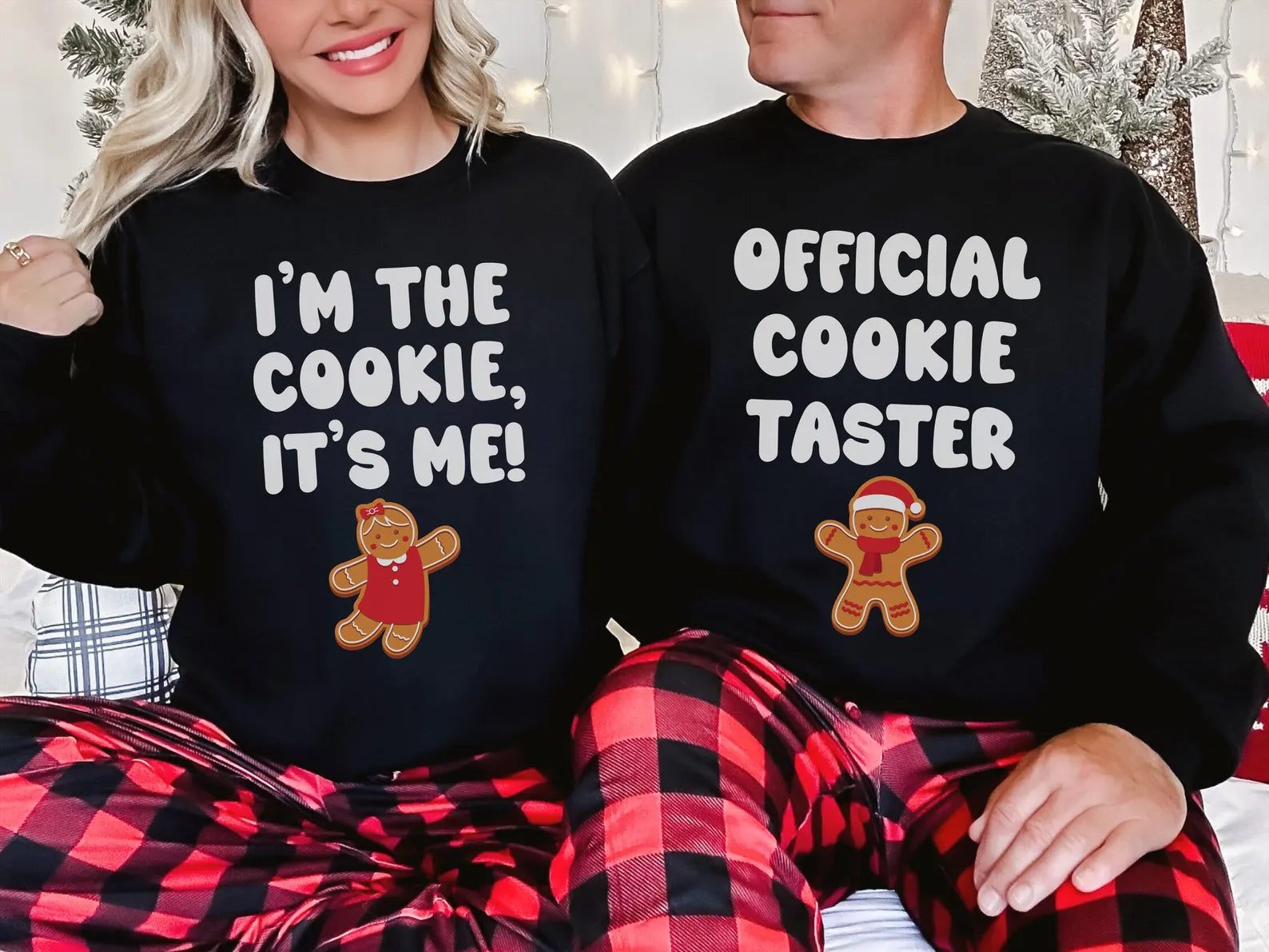 Couples Matching Christmas Sweaters Set