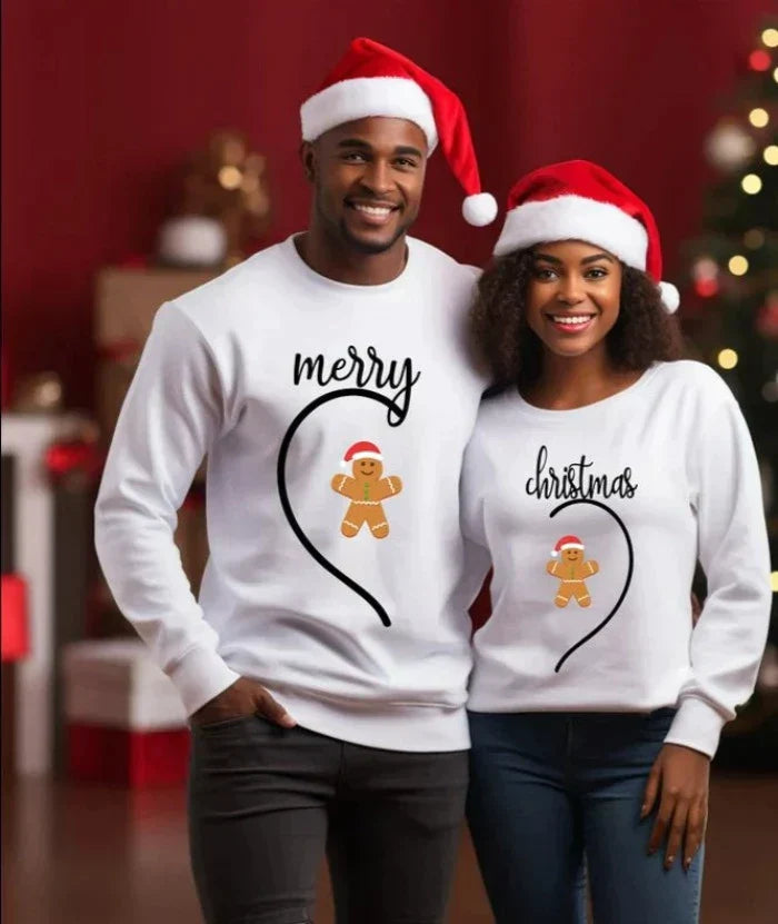 Funny Christmas Couple Sweatshirts Set