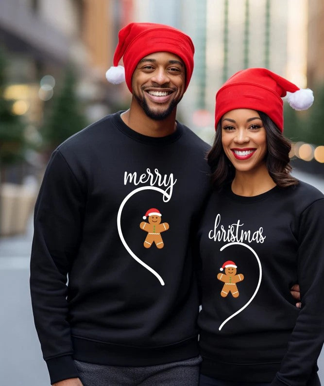 Funny Christmas Couple Sweater Set