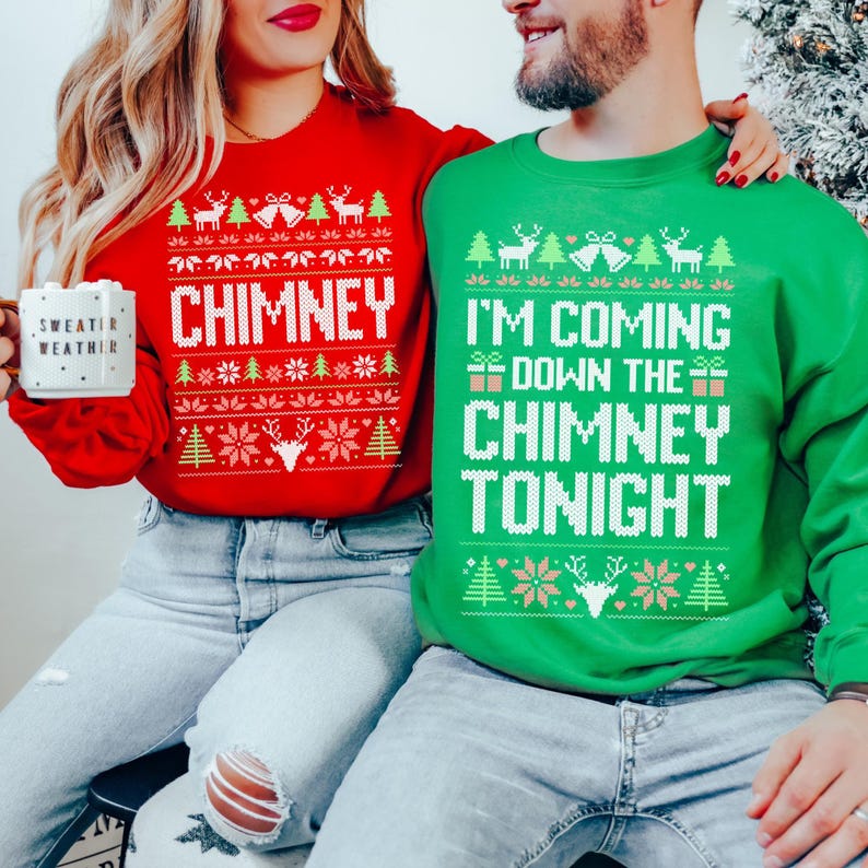 Coming down the Chimney Sweatshirts Set