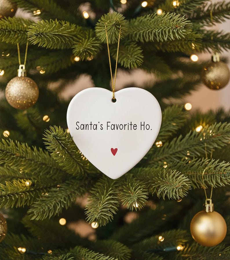 Santa's Favorite Ho Christmas Ornament